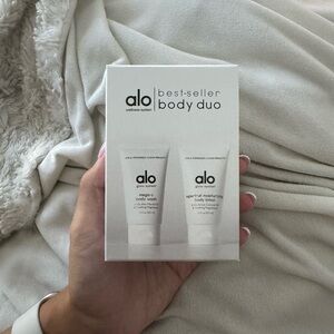 Alo yoga body wash and body lotion duo